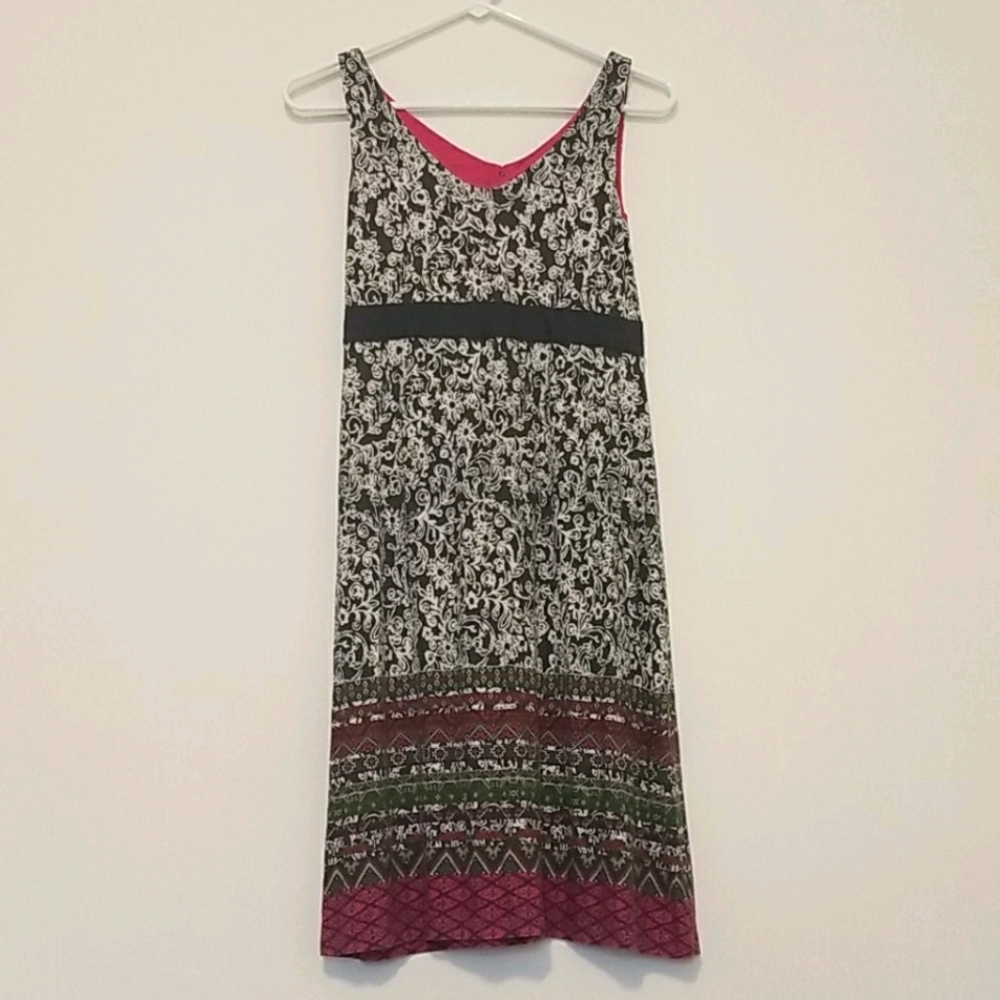 Athleta Santorini hot pink Ankara dress